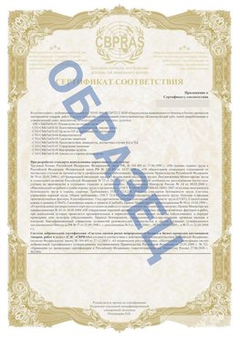 Образец Приложение к СТО 01.064.00220722.2-2020 Малоярославец Сертификат СТО 01.064.00220722.2-2020 